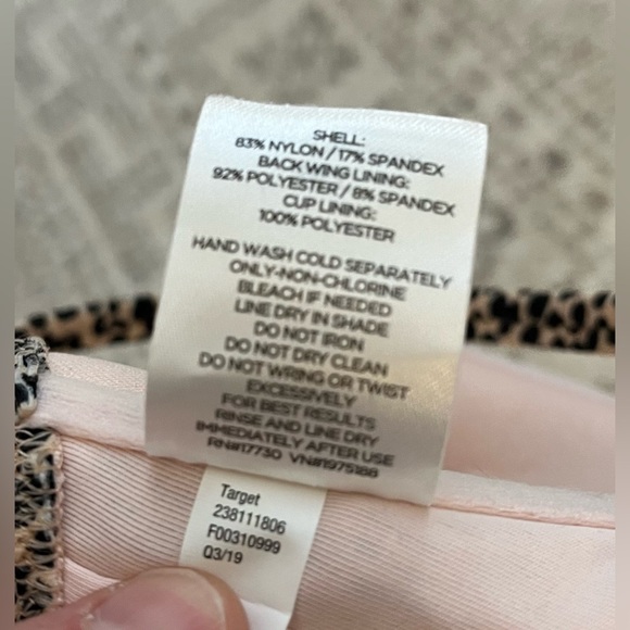 NWT Shade and Shore Light Lift Leopard Print Bra - Picture 6 of 6